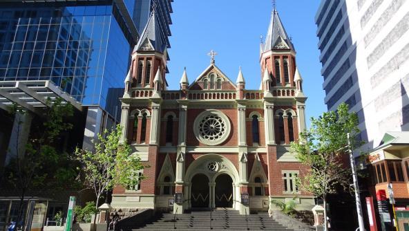 Perth Metropole Westaustralien Trinity Church Stadtzentrum